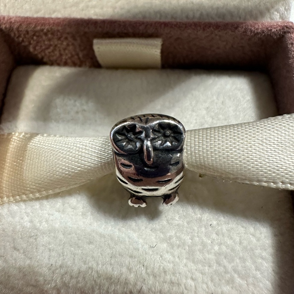 Authentic Pandora Silver Wise Owl Charm 790278 (retired)